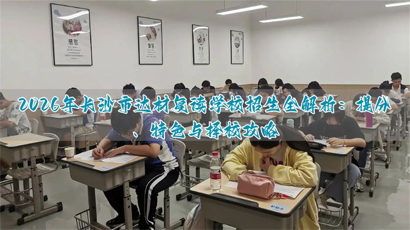 2026年长沙市达材复读学校招生全解析:提分、特色与择校攻略