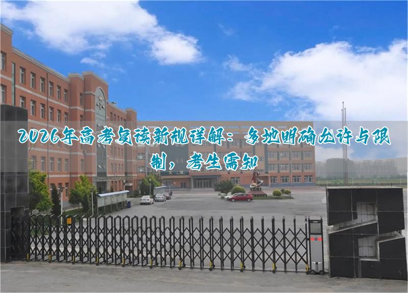 高考复读政策规定_高考复读生限制_